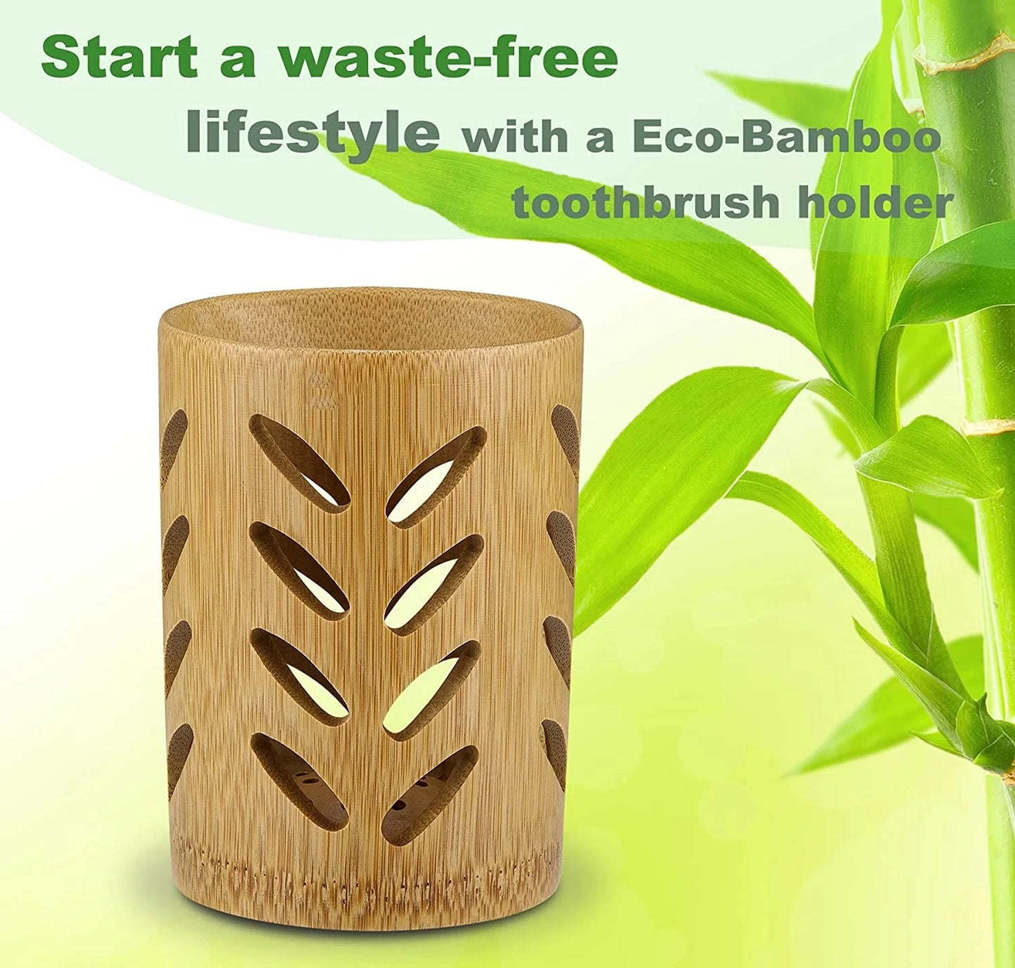 Bamboe tandenborstel houder - bij Leafly Living