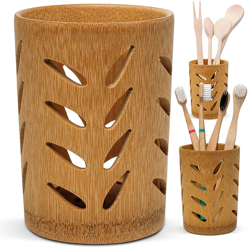 Bamboe tandenborstel houder - bij Leafly Living