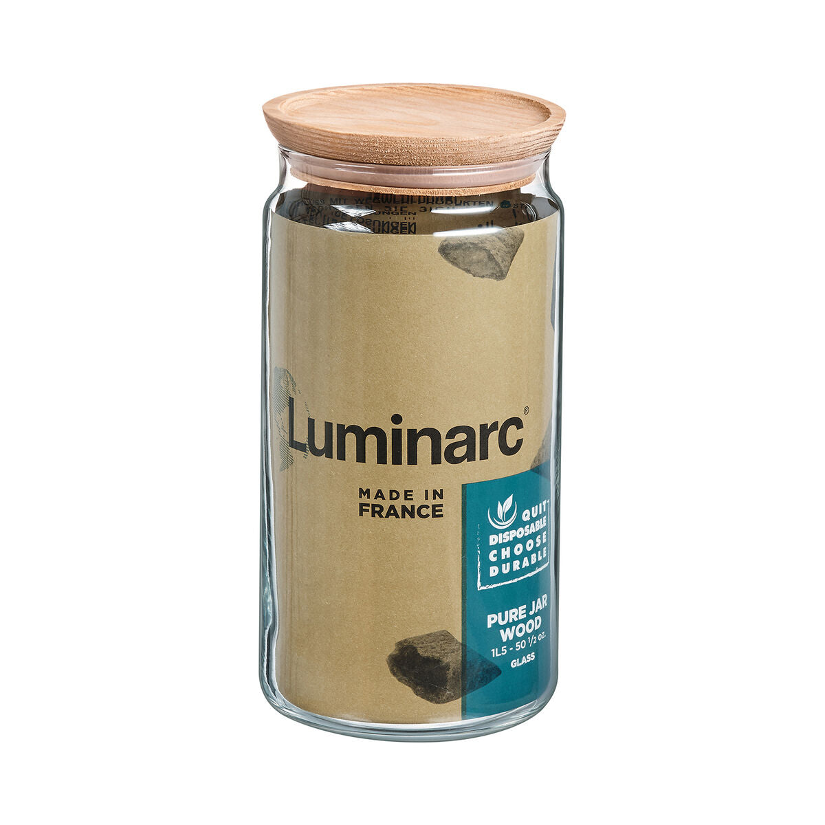 Jar Luminarc Pav Transparent Glass (1,5 L) (6 Units)-2