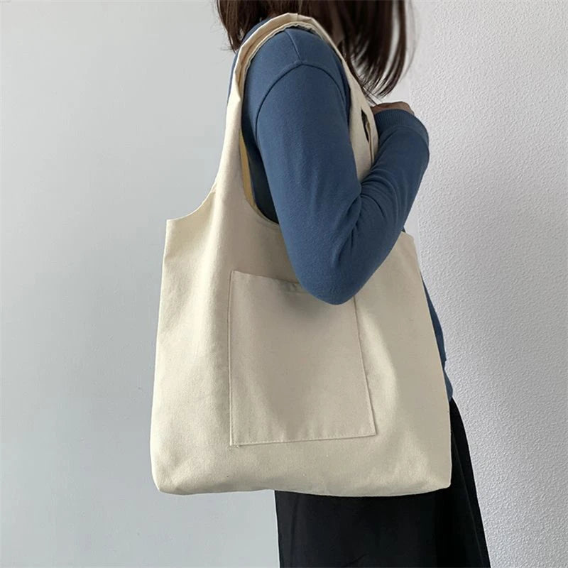 Herbruikbare canvas boodschappentas